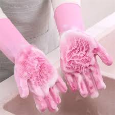 Magic Silicone Cleaning Hand Gloves for Kitchen